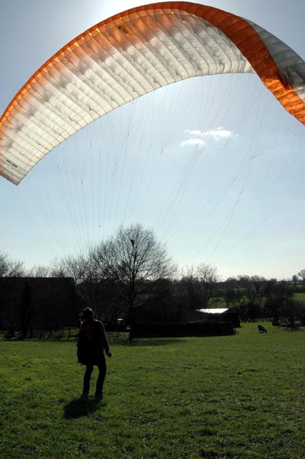 Paramoteur Gonflage entrainement